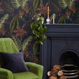 Envy Eden Night wallpaper navy blue, imported from the UK