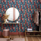 Argos Envy Morse Coral Dot Dash Wallpaper Navy Blue 52cm x 10m- Buy online at McGrocer