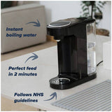 Nuby rapid hot machine black 3000ml, imported from the UK