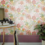 Envy Oopsy Daisy tropical floral wallpaper roll, UK version
