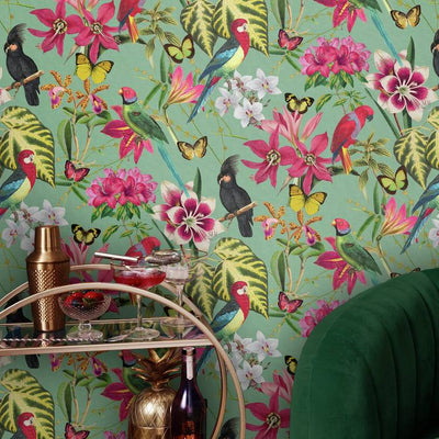 Argos Envy Tropical Paradiso Natural Wallpaper- Buy online at McGrocer