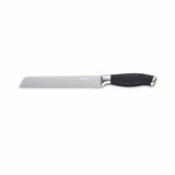 Tower soft grip bread knife black and silver 20cm, imported from the UK