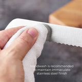 Tower soft grip bread knife black and silver 20cm, imported from the UK