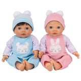 Argos Tiny Treasures 17 Inch Bunny And Bear Twins Baby Dolls- Buy online at McGrocer