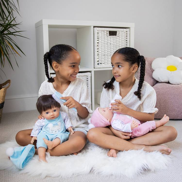 Tiny Treasures twin baby dolls 17 inches - British product