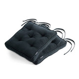 Habitat black seat cushions set of 2 40cm (British brand)