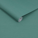 Envy Stitch Please teal green wallpaper roll (British brand)