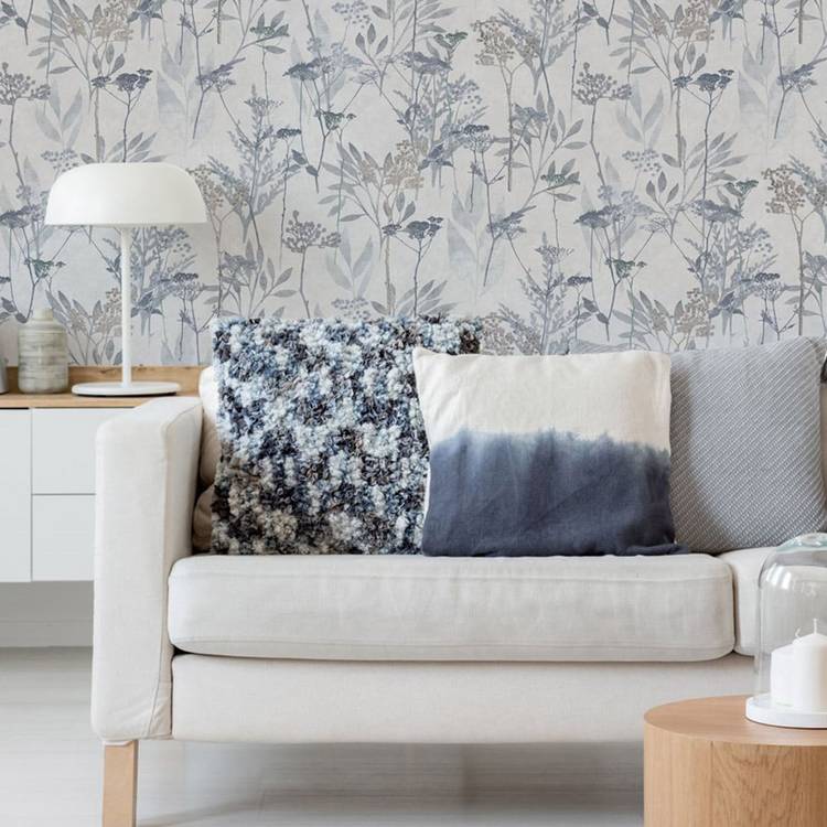 Superfresco Solstice wallpaper pale blue 10m roll, imported from the UK