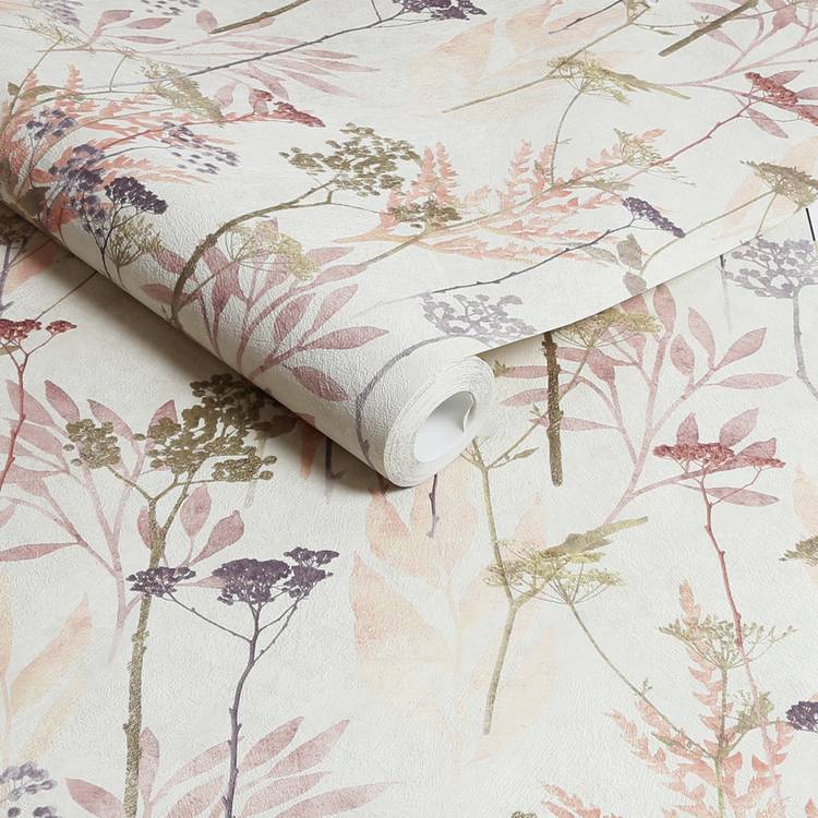 Superfresco Easy Solstice Pink wallpaper roll - British product