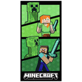 Minecraft beach towel green 140x70cm - British product