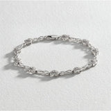 Revere sterling silver diamond heart bracelet 0.05ct, UK version
