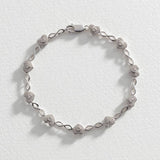Revere sterling silver diamond heart bracelet 0.05ct, UK version