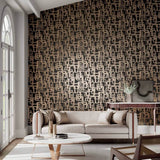 Harlequin Asuka Onyx Black wallpaper roll, imported from the UK