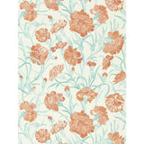 Argos Harlequin Fleur De Joie Paprika Aqua Wide Width Wallpaper- Buy online at McGrocer