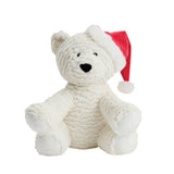 Argos Home soft toy red Santa hat polar bear 24cm - British product