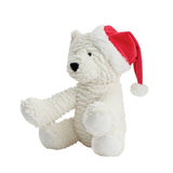 Argos Home soft toy red Santa hat polar bear 24cm - British product