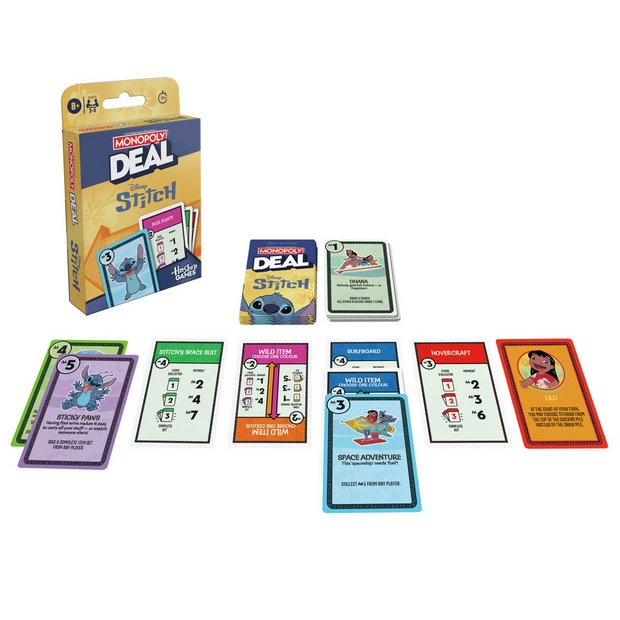 Disney Stitch Monopoly card game (British brand)