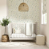 Harlequin Kids Bon Bon denim cream spot wallpaper (British brand)
