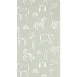 Harlequin Funky Jungle stone grey kids wallpaper, UK version