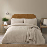 Catherine Lansfield Folkstone Geo natural double bedding set, UK version