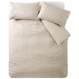 Catherine Lansfield Folkstone Geo natural double bedding set, UK version