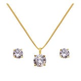 Argos Revere 9ct Gold Plated Silver Pendant & Earring Set- Buy online at McGrocer