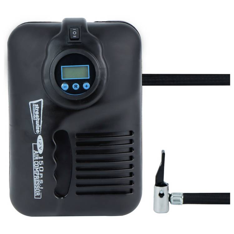 Streetwize 12V digital air compressor for cars - British product