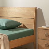 Habitat Cotton Rich 180 TC Green Fitted Sheet - Small Double