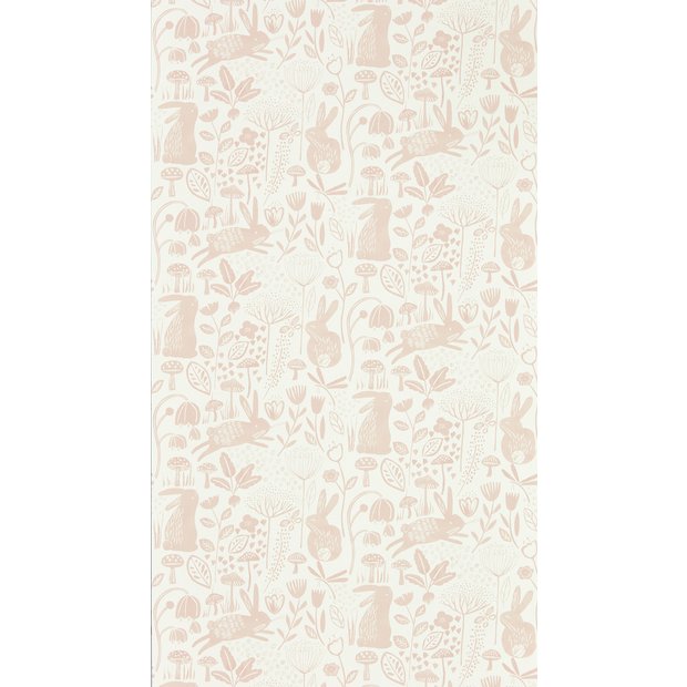 Harlequin cream wallpaper with woodland scene - British product