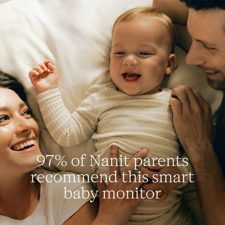 Nanit Pro smart baby monitor with floor stand, UK version