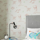 Harlequin Jolly Jurassic Emerald wallpaper, imported from the UK