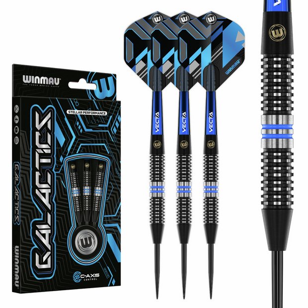 Winmau Galactics 24g tungsten darts set, UK version