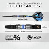 Winmau Galactics 24g tungsten darts set, UK version