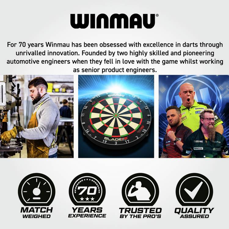 Winmau Galactics 24g tungsten darts set, UK version