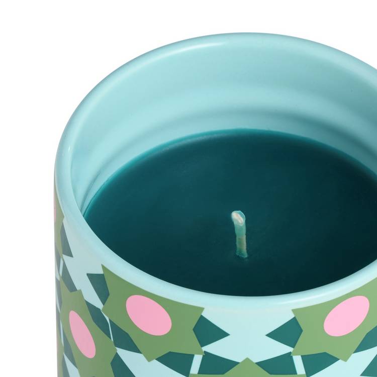 Habitat Juniper & Gin scented candle 8cm ceramic holder (British brand)