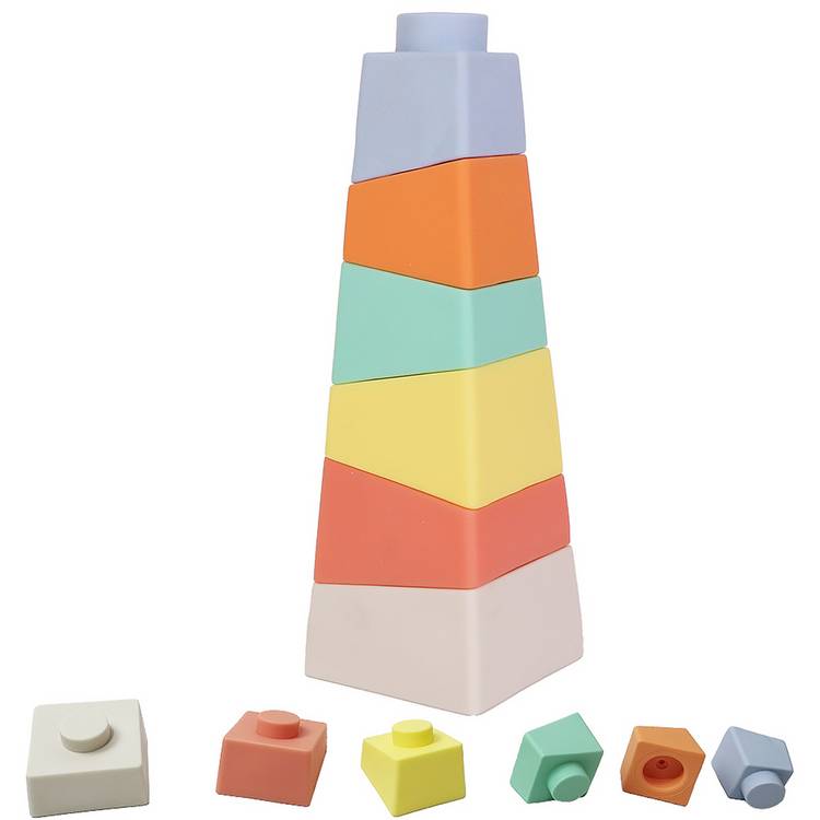 Chad Valley stacking tower set featuring 5 colourful characters, UK version