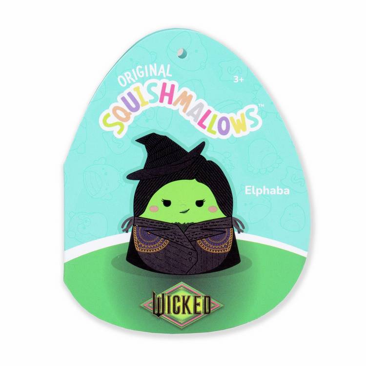 Squishmallows Elphaba soft toy 8 inch, UK version