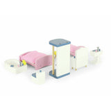 Jupiter Workshops dollhouse bedroom and bathroom furniture set - British product