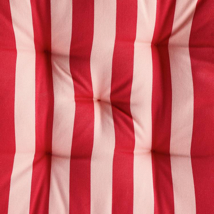 Habitat red and pink striped seat cushions pack of 2 (British brand)