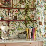 Harlequin Woodland Floral wallpaper Peridot Ruby White - British product