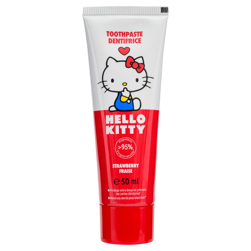 Hello Kitty toothpaste strawberry flavour, UK version