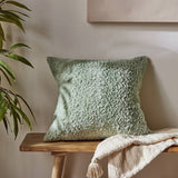 Argos Habitat Faux Fur Textured Sage Cushion 43x43cm- Buy online at McGrocer
