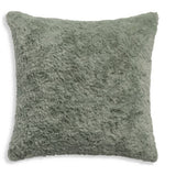 Habitat faux fur cushion sage 43x43cm, imported from the UK