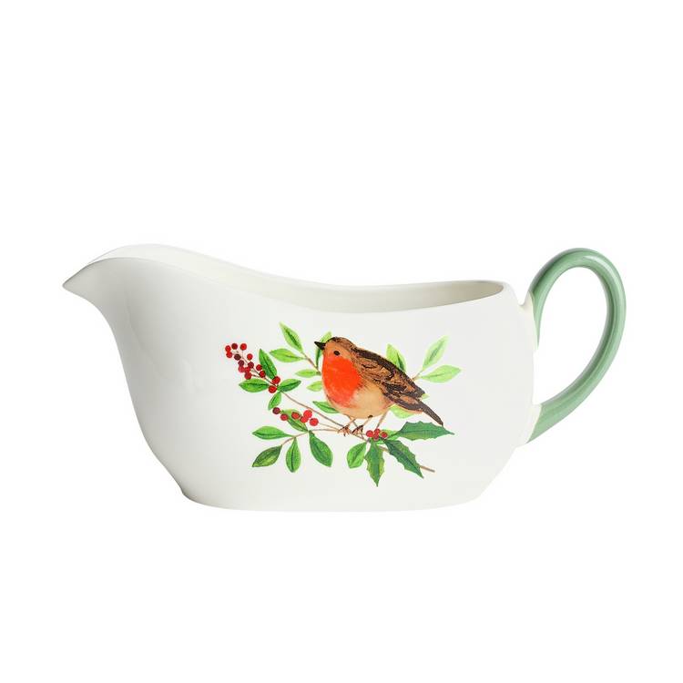 Argos Home white stoneware gravy boat 570ml (British brand)