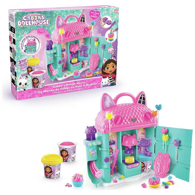 Gabby's Dollhouse Dough House creative toy with moulds, imported from the UK