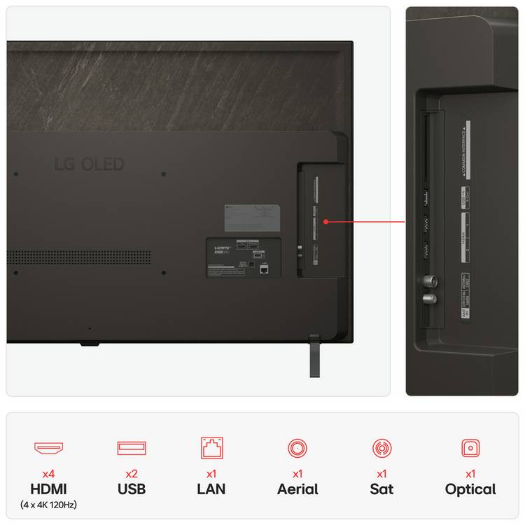 LG OLED TV Smart 4K HDR 48 inch, imported from the UK