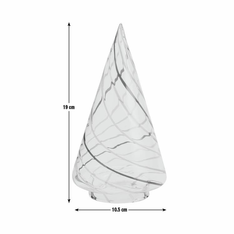 Habitat swirled confetti glass tree ornament, imported from the UK