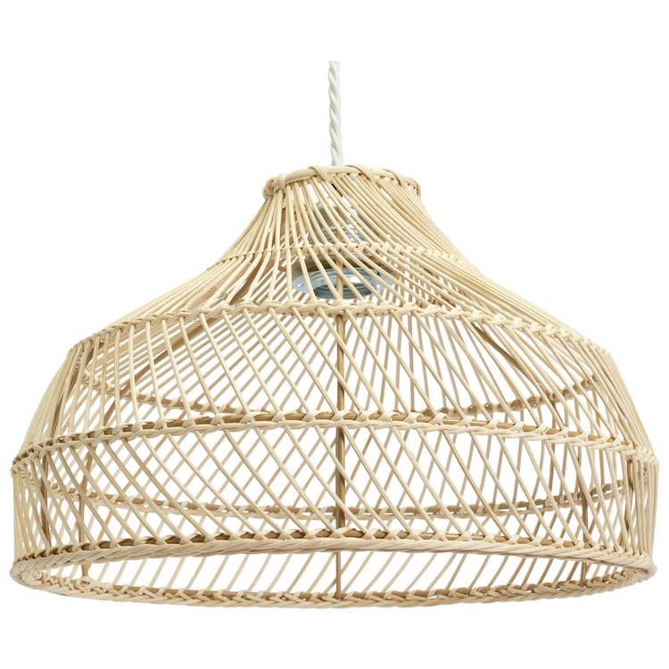 Habitat rattan lampshade small easy fit 35cm, UK version