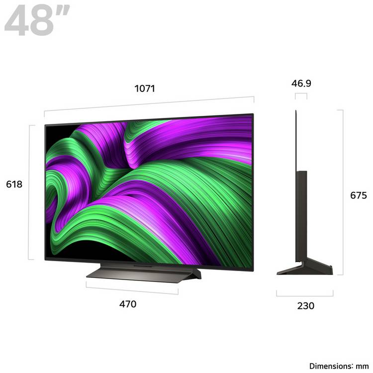 LG 48-inch OLED evo smart TV, UK version