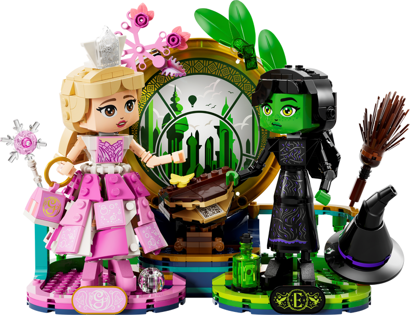 LEGO Wicked Elphaba and Glinda figures 558 piece set - British product